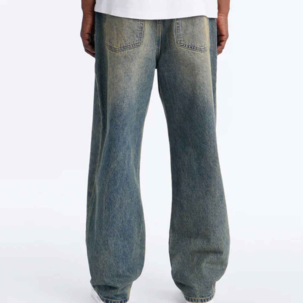 Baggy Dark Wave Jeans - Medium Blue Wash - Image 2