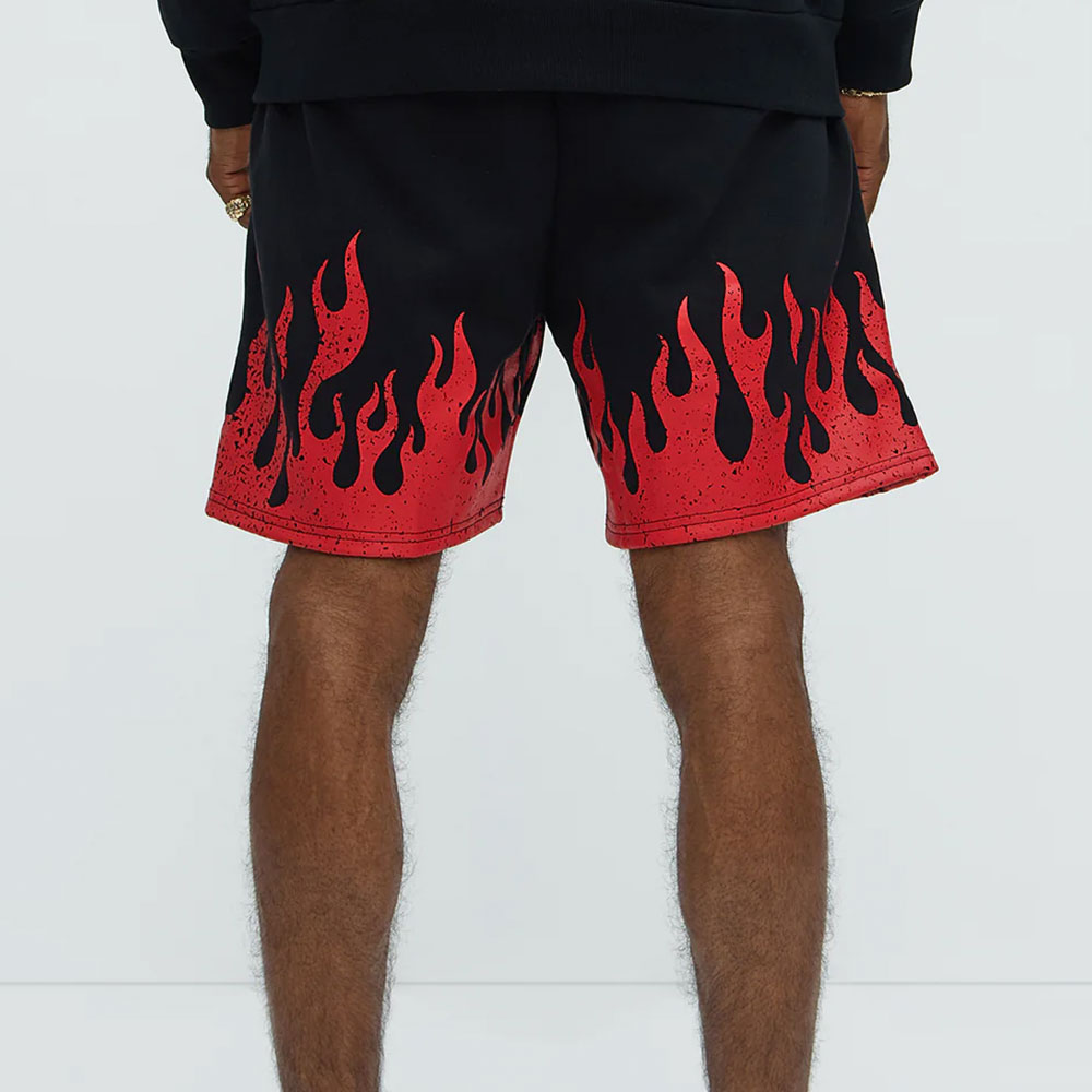 Von Dutch Fire Sweatshorts - Black - Image 2